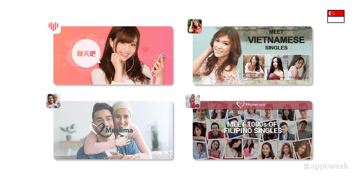 feature graphics of dating apps that target specific ethnicities