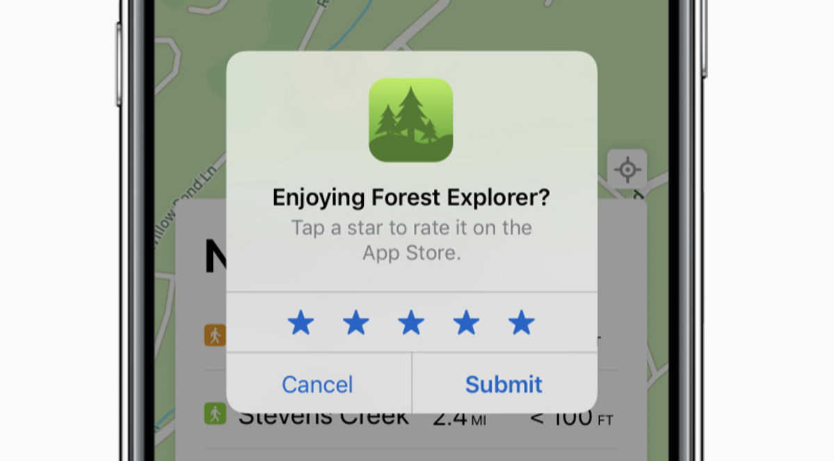 Set up an in-app ratings prompt but be careful not to interrupt the user and ask for feedback too soon or at the wrong time
