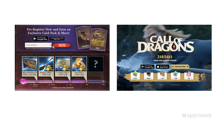 Warner Bros, Harry Potter Magic Awakened and FARLIGHT Call of Dragons pre-registration awards