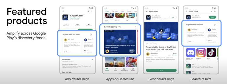 Featured products will allow you to sell your in-app items directly on Google Play