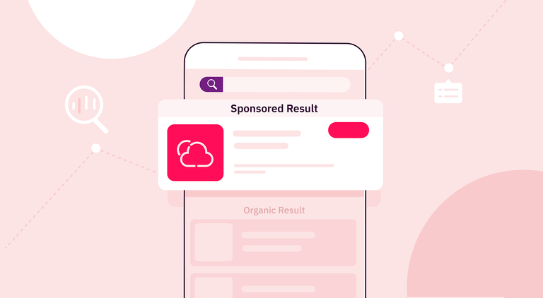 A native ad is a format that fits the design of the app interface, simulating just another organic entry