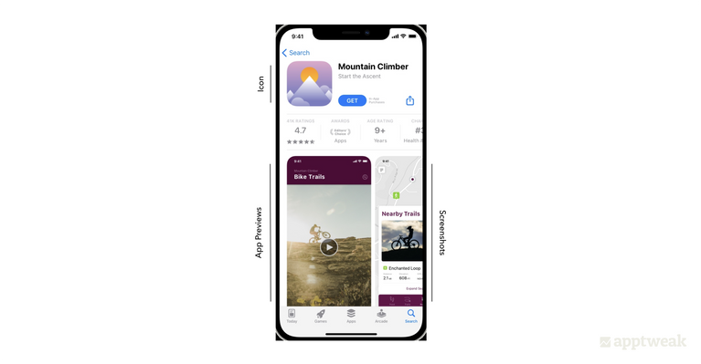 開発者はApp Storeでアプリアイコン、スクリーンショット、プレビュー動画をA/Bテストできます