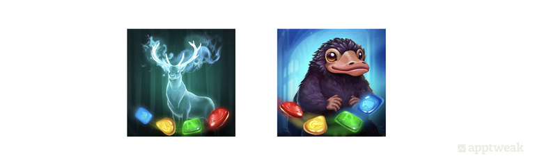 Harry Potter: Puzzles & Spells could experiment with different icons to find the better-performing one
