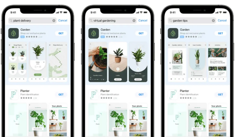 App StoreでのGardenのCPPページ
