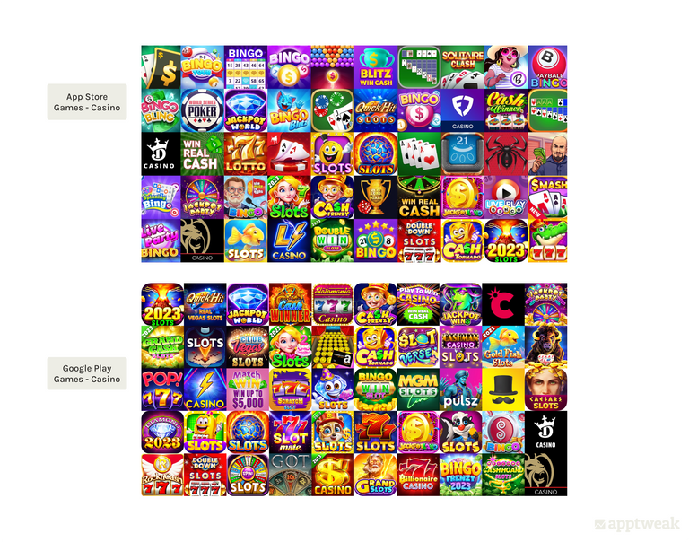 米国におけるトップ50ゲーム - カジノのアイコン