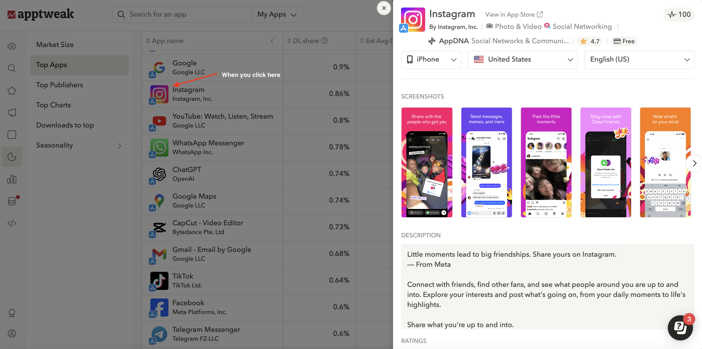 Get a much quicker access to key app information with our App Page Preview
