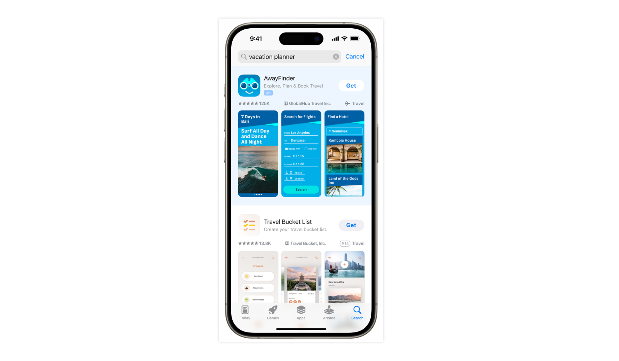 Ads placed in search results allow users to find your app precisely at the moment they are exploring the App Store for new downloads