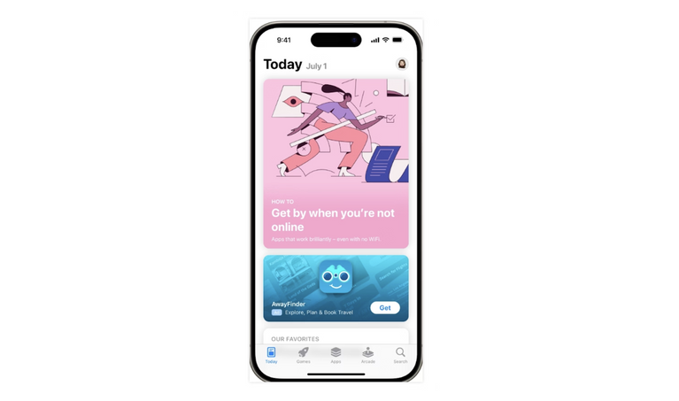 (有效利用 Today 标签页广告,可在用户进入 App Store 时迅速触达用户,帮助用户发现及下载新应用。来源:Apple Search Ads)