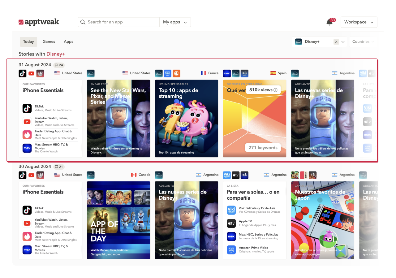 ASO tools: Discover when & where your app gets featured
