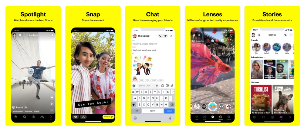 identité de marque snapchat 
