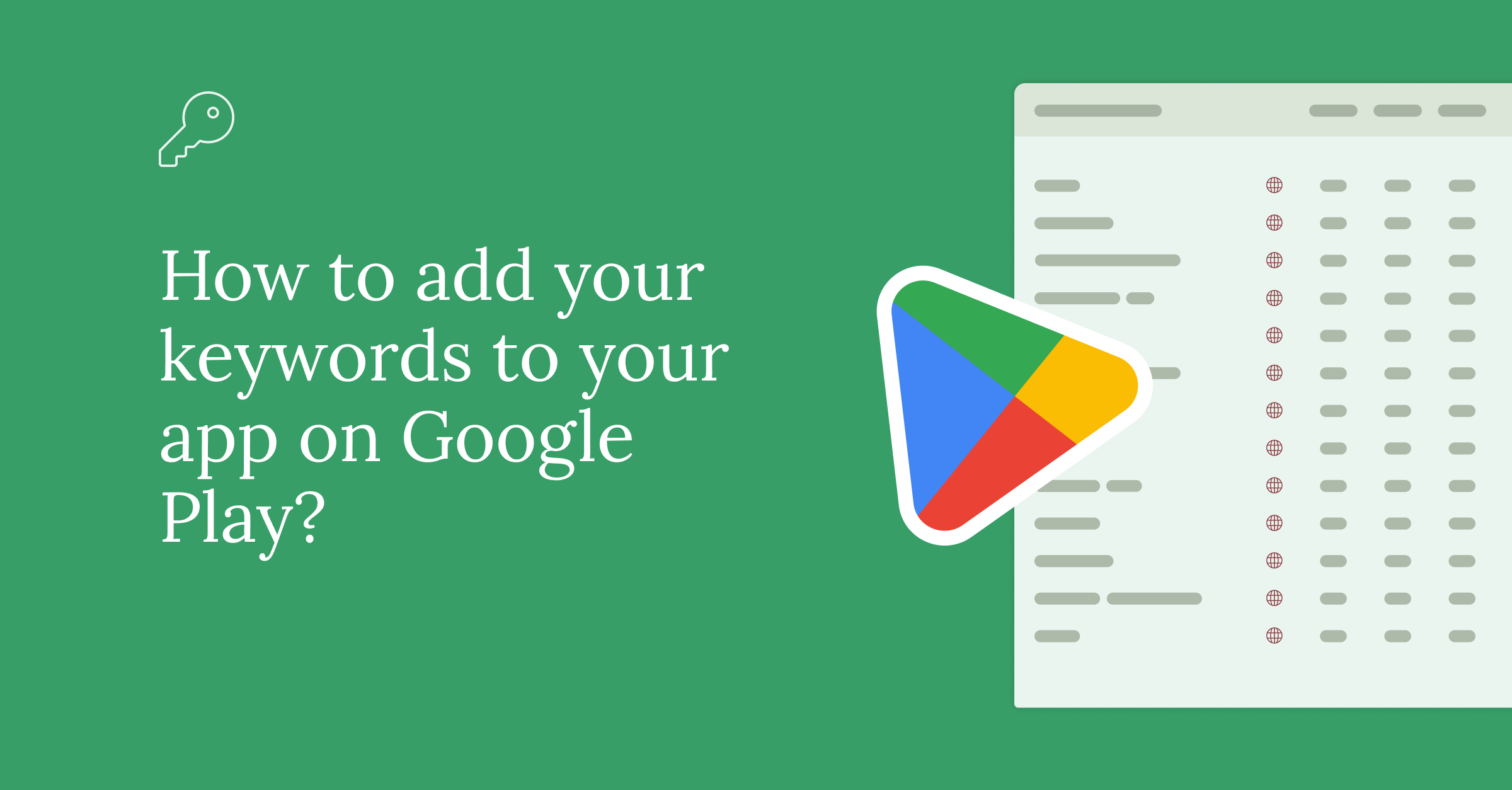 How to add keywords to your app on Google Play