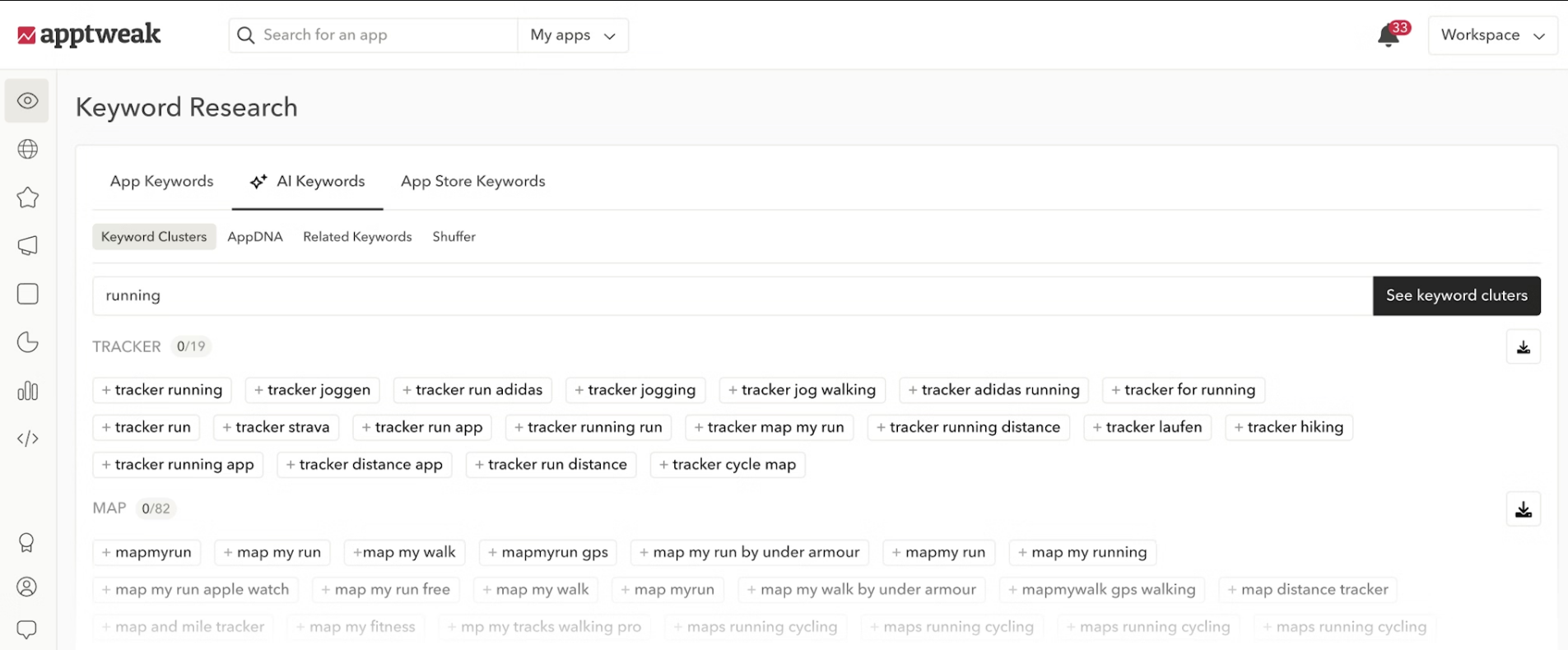 AppTweakで簡単にPlayストアのキーワードリサーチを行う