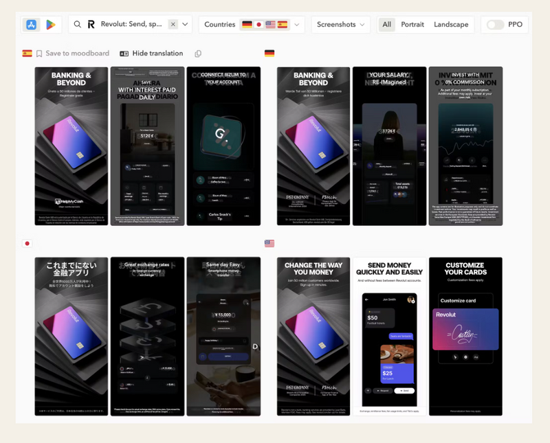 App Store ranking factors: Translate and localize your screenshots