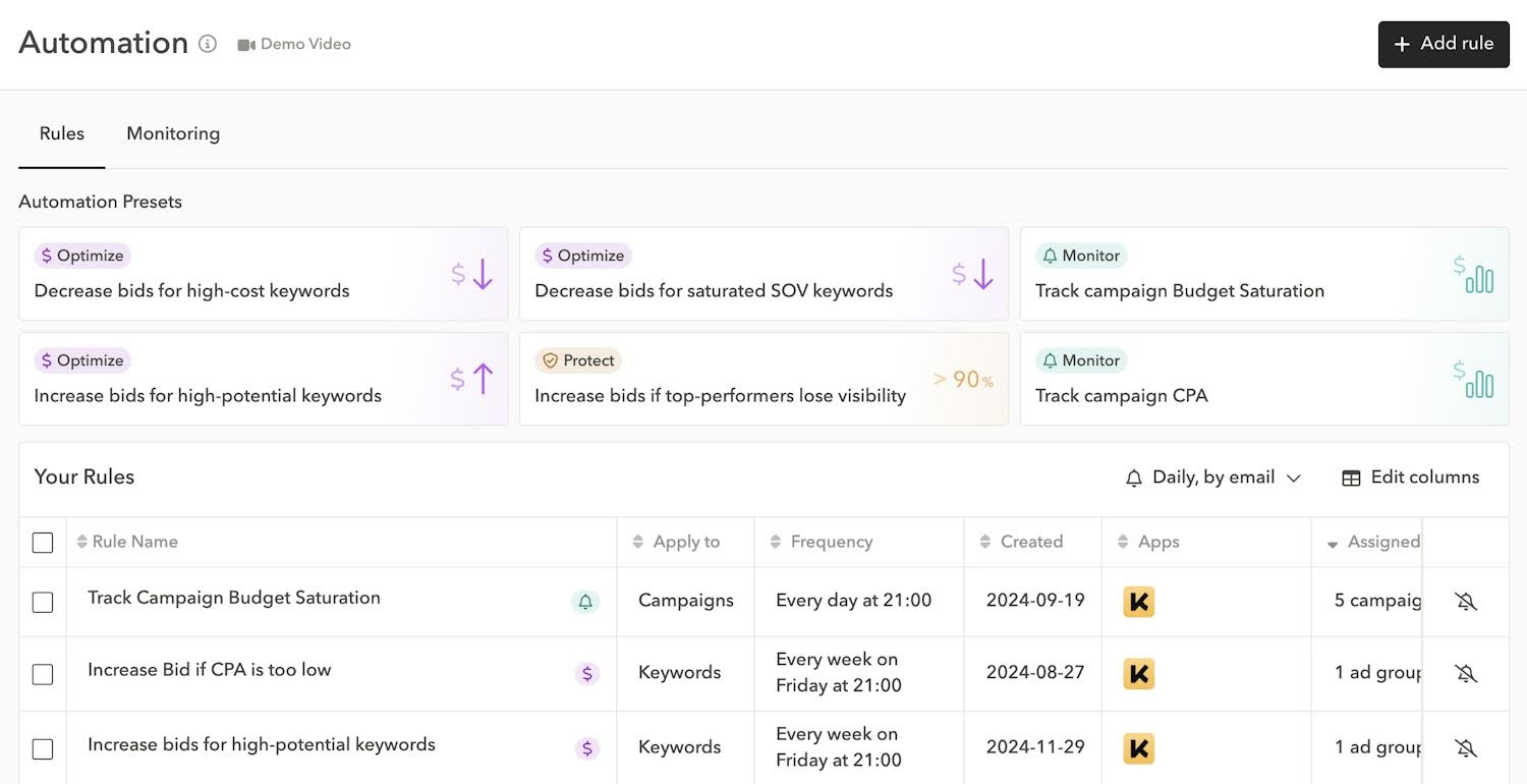Automatisation Apple Ads via le Campaign Manager d’AppTweak