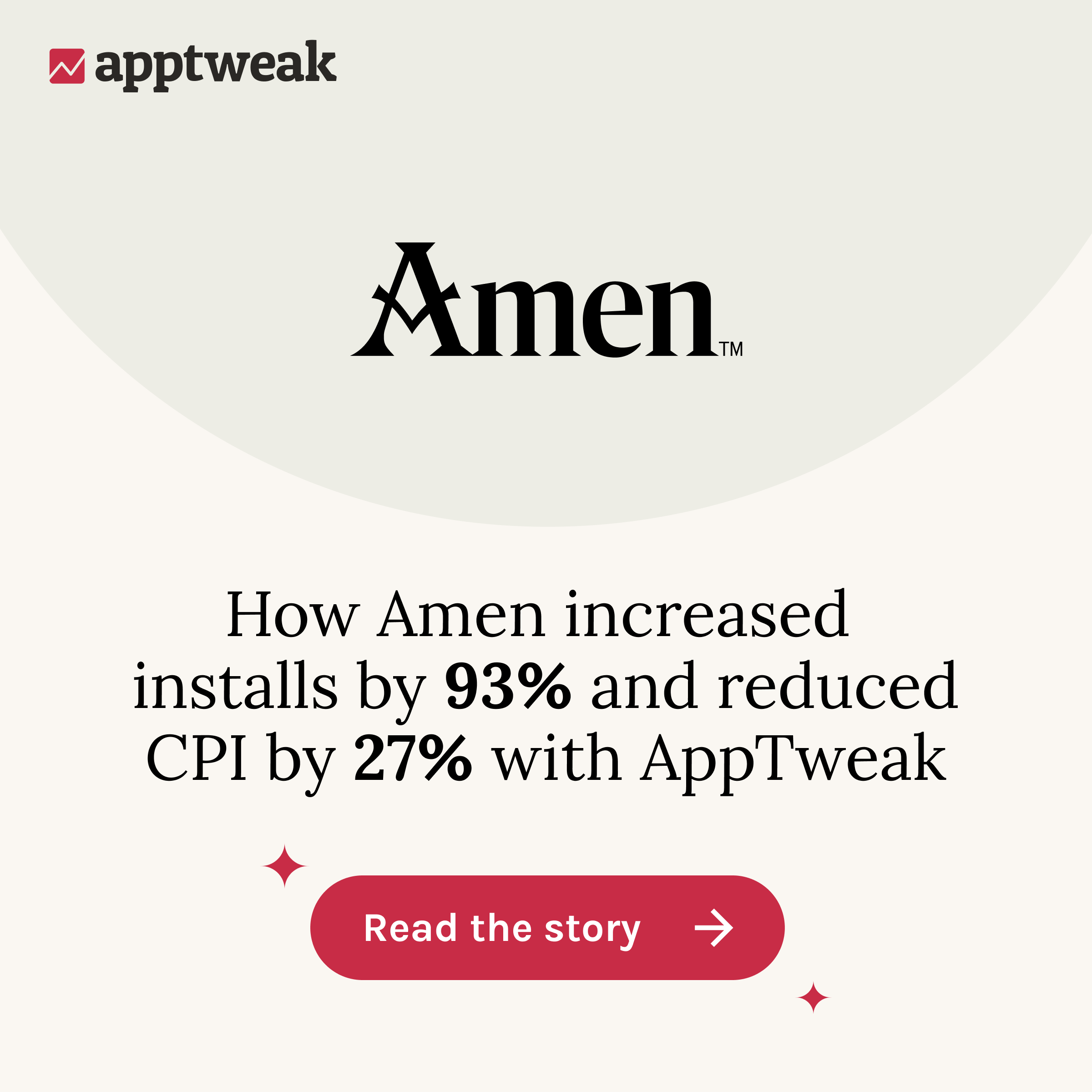 How Amen increased Apple Ads installs by 93% and reduced CPI by 27%
