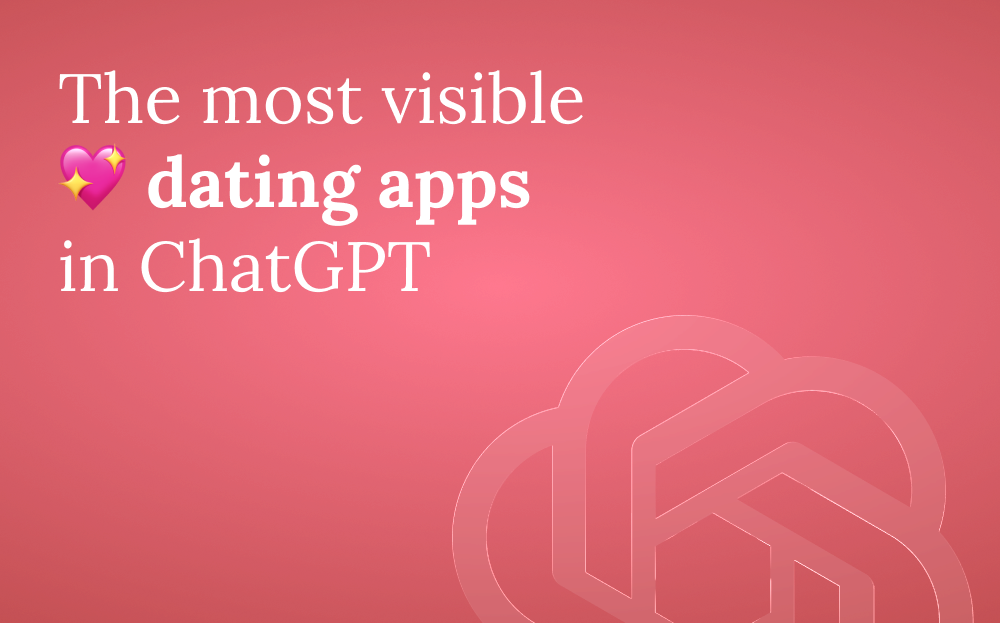 The most visible dating apps in AI search now