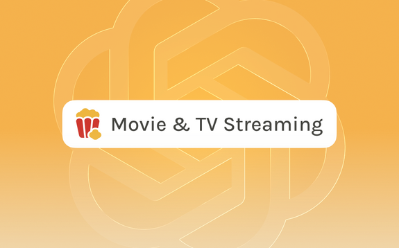 The most visible movie and TV streaming apps in AI search now