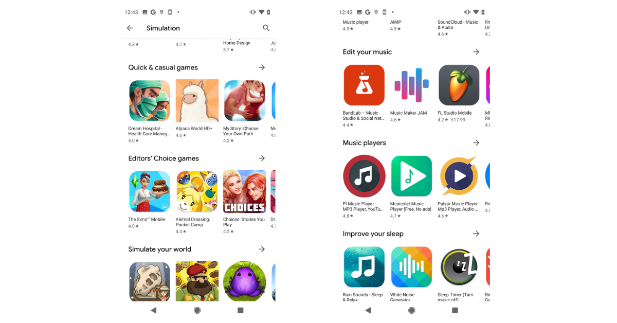 新的Google Play商店设计