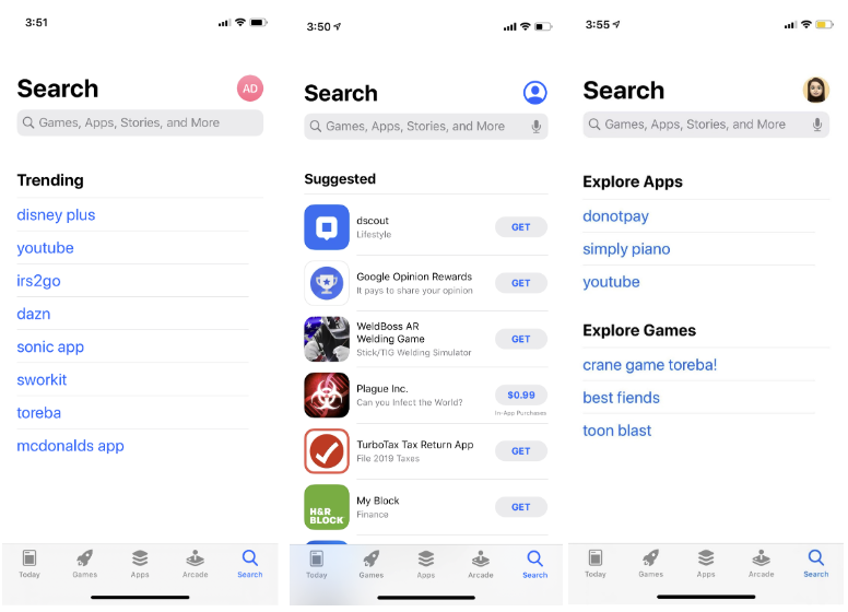 Apple 正在测试其搜索标签页的用户界面