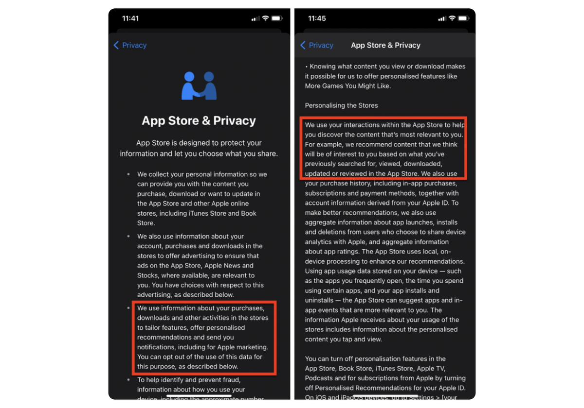 App Store 隐私政策说明