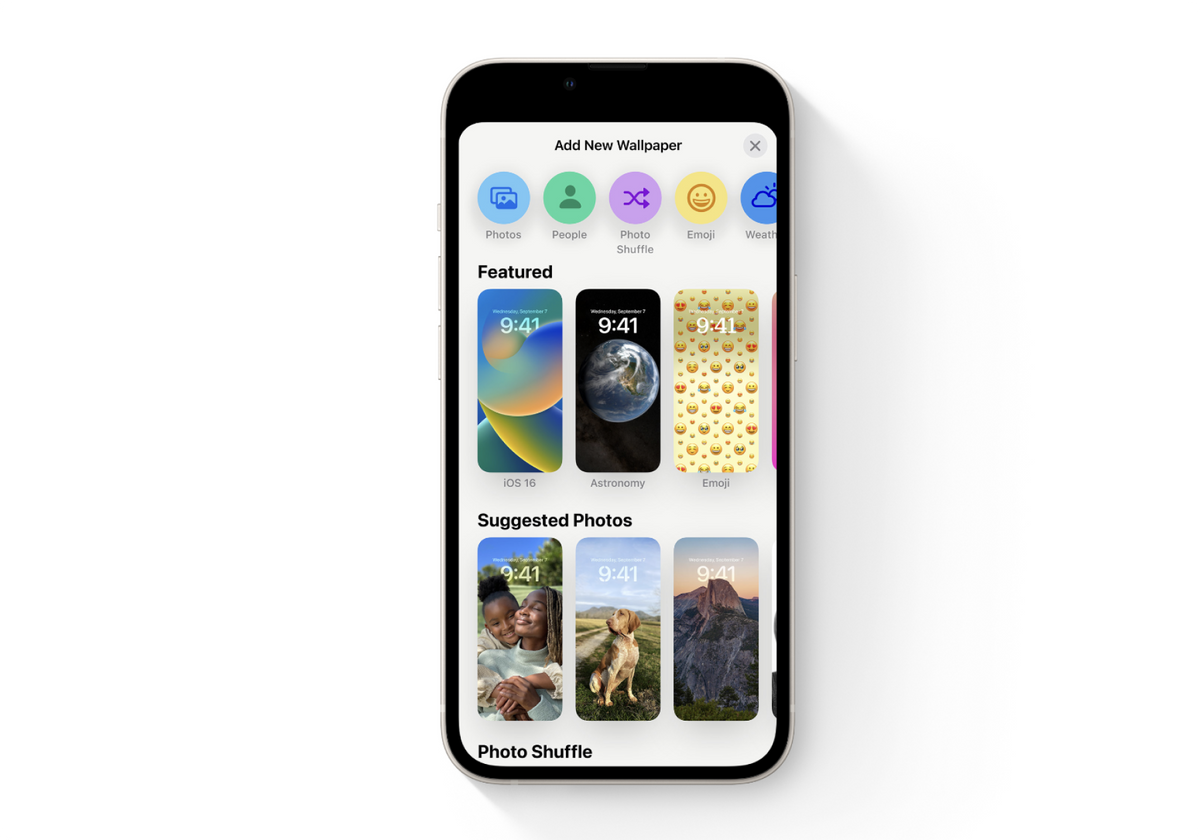 iOS 16 Apple 壁纸