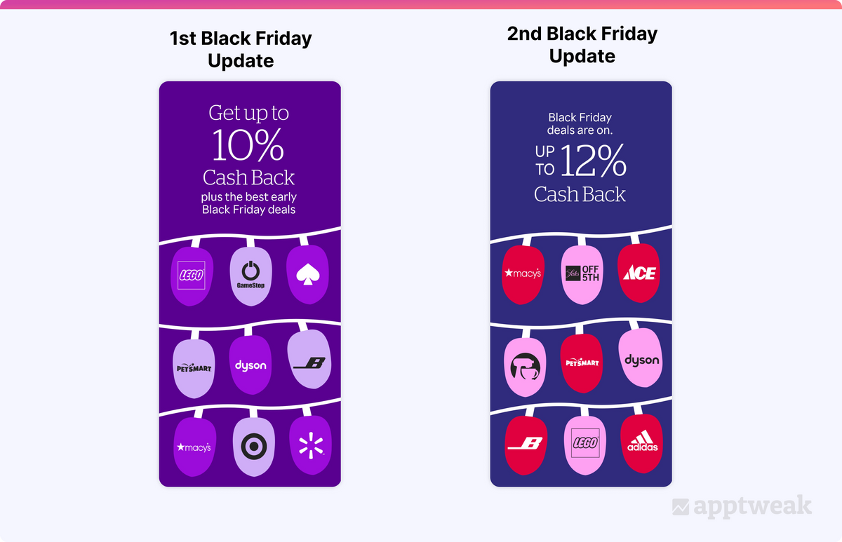 Rakuten 的黑色星期五屏幕截图